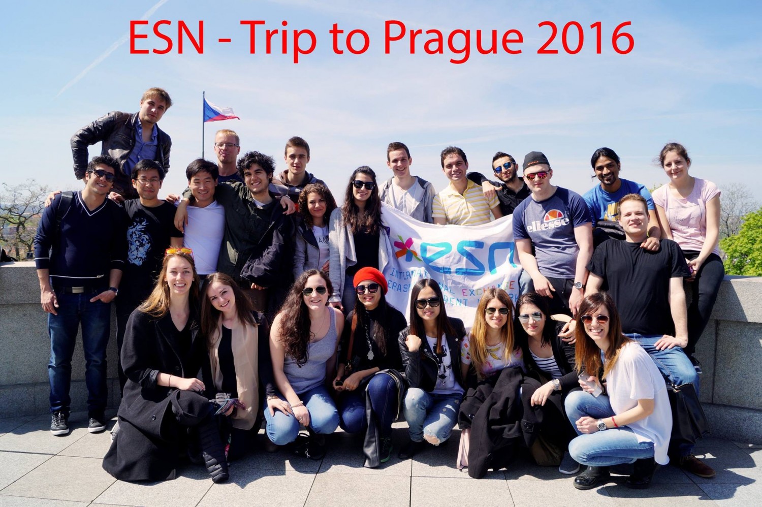 Tijdens haar studieperiode ging Angelique ook met andere internationale studenten naar Praag.